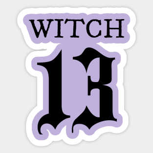Witch 13 Sticker